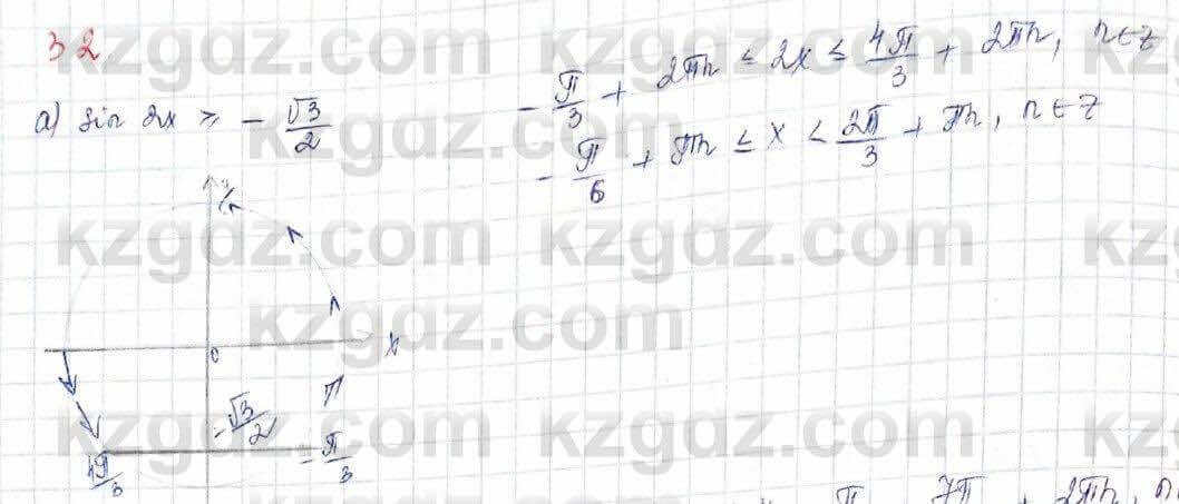 Алгебра (Обще-гуманитарное направление) Абылкасымова 10 ОГН класс 2019 Итоговое повторение 321
