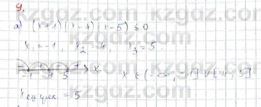 Алгебра (Обще-гуманитарное направление) Абылкасымова 10 ОГН класс 2019 Повторение 91