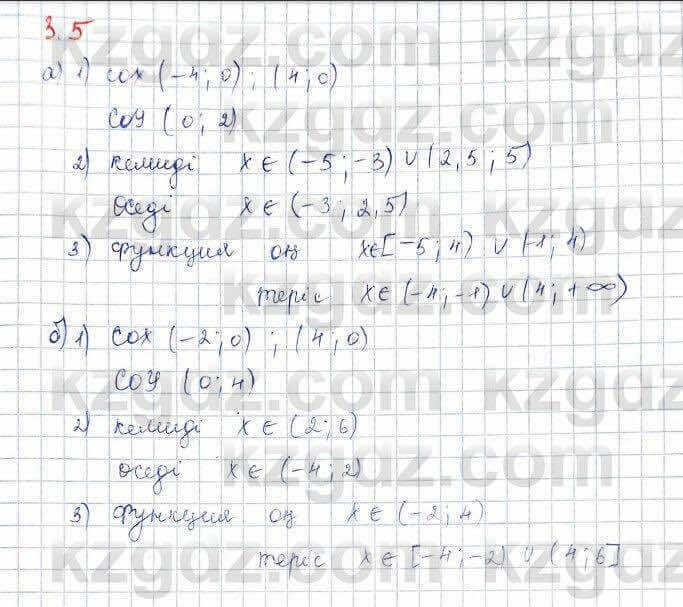 Алгебра (Обще-гуманитарное направление) Абылкасымова 10 ОГН класс 2019 Упражнение 3.51