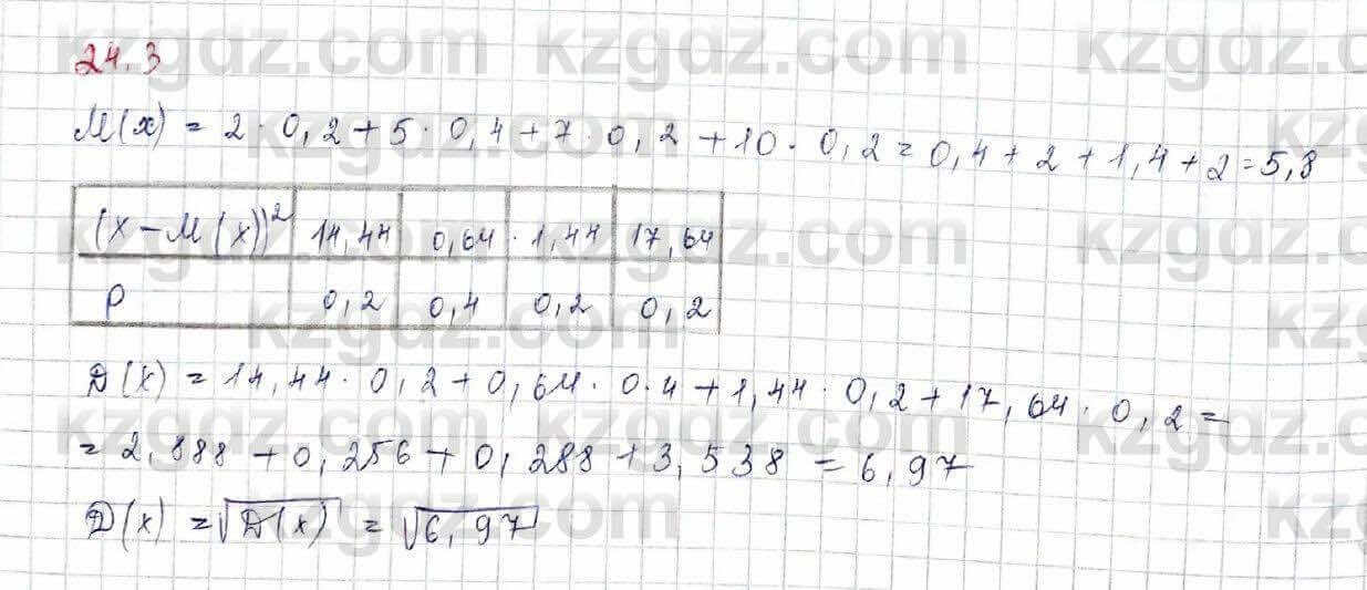 Алгебра (Обще-гуманитарное направление) Абылкасымова 10 ОГН класс 2019 Упражнение 24.31