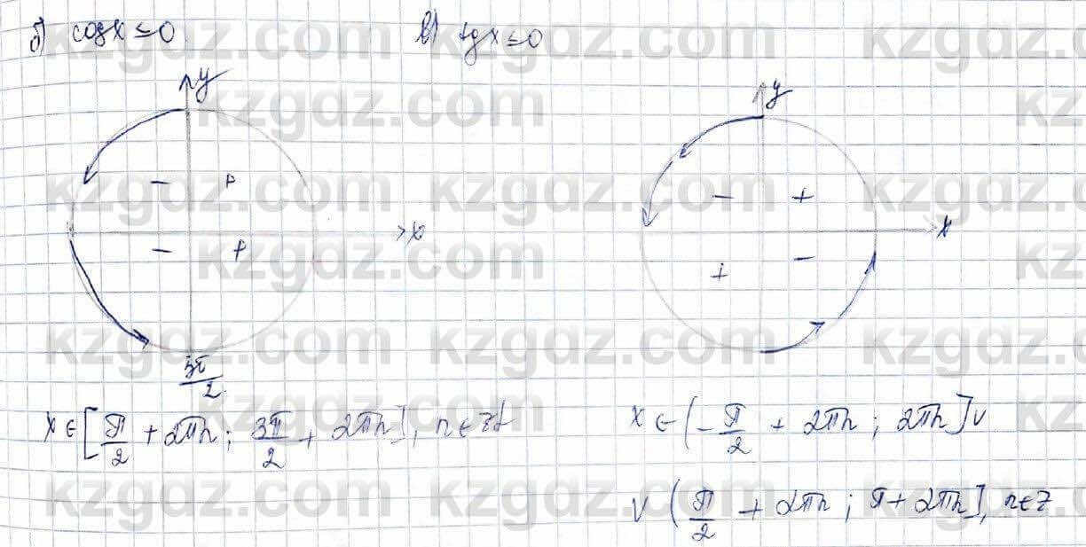 Алгебра (Обще-гуманитарное направление) Абылкасымова 10 ОГН класс 2019 Упражнение 9.11