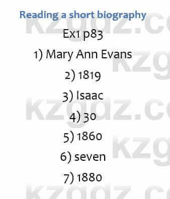 Английский язык (Eyes Open 2 for Kazakhstan Grade 6 Student`s book) Ben Goldstein 6 класс 2017 Упражнение Ex1 p831