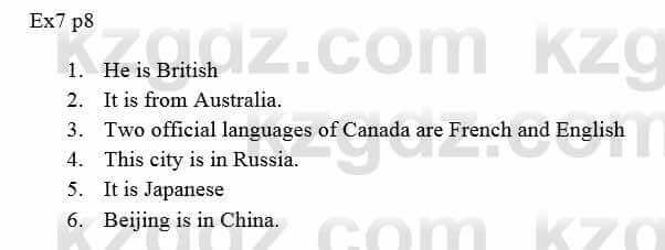 Английский язык (Eyes Open 1 for Kazakhstan (Grade 5) Student’s book) Goldstein Ben 5 класс 2019 Упражнение Ex 71