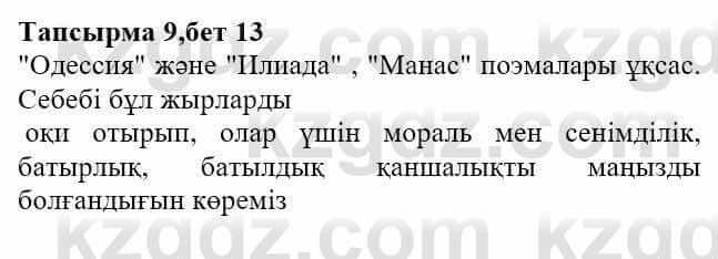 Казахская литература Актанова А.С. 8 класс 2018 Упражнение 91