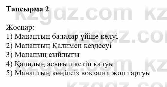 Казахская литература Турсынгалиева С. 5 класс 2017 Упражнение 21
