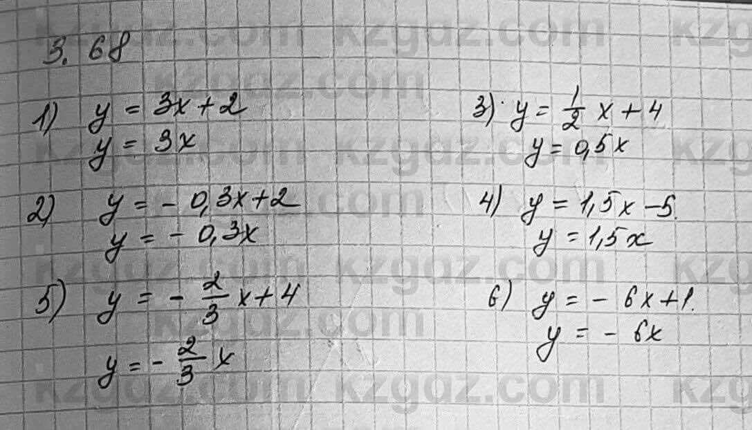 Алгебра Шыныбеков 7 класс 2017 Упражнение 3.681
