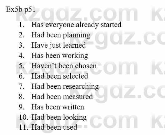 Английский язык (Action for Kazakhstan Grade 11 (Science Schools) Student`s book) Jenny Dooley 11 ЕМН класс 2020 Упражнение 51