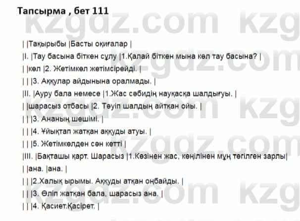 Казахская литература Дерибаев С. 8 класс 2018 Упражнение 11