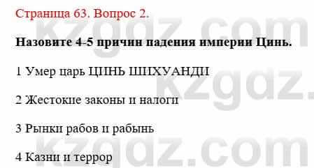 Всемирная история Букаева Б. 5 класс 2017 Вопрос стр.63.21