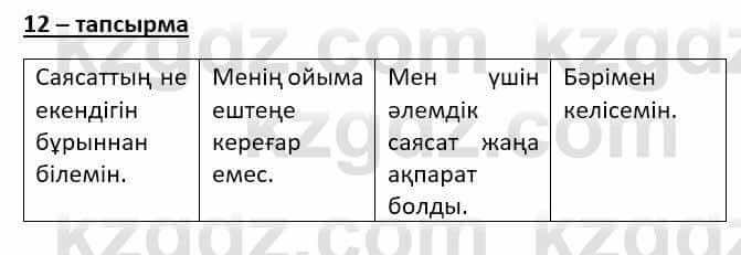 Казахский язык (ЖМБ) Даулетбекова Ж. 10 ЕМН класс 2019 Упражнение 121