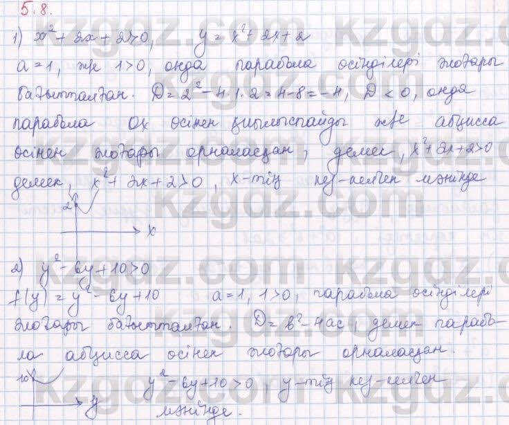 Алгебра Шыныбеков 8 класс 2018 Упражнение 5.81