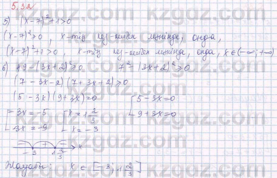 Алгебра Шыныбеков 8 класс 2018 Упражнение 5.321