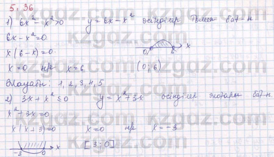 Алгебра Шыныбеков 8 класс 2018 Упражнение 5.361