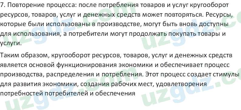 Основы экономических знаний Сариков Э. 8 класс 2019 Вопрос 51