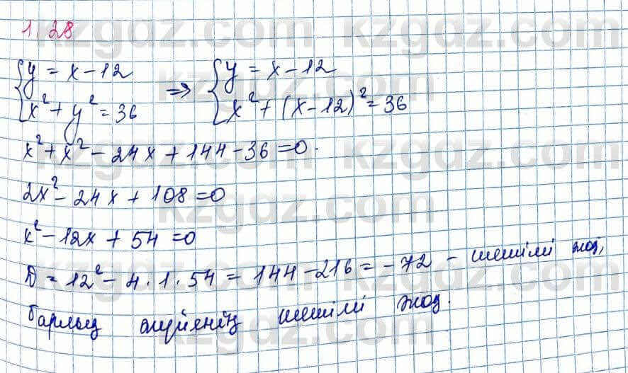 Алгебра Шыныбеков 10 ЕМН класс 2019 Упражнение 1.281