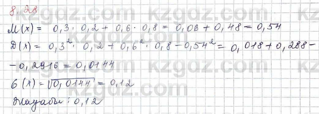 Алгебра Шыныбеков 10 ЕМН класс 2019 Упражнение 8.281