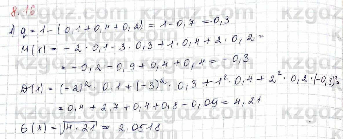 Алгебра Шыныбеков 10 ЕМН класс 2019 Упражнение 8.161