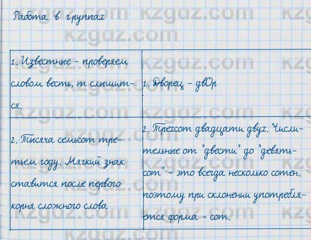 Русский язык и литература Жанпейс 7 класс 2017 Задание в группе работа в группе1