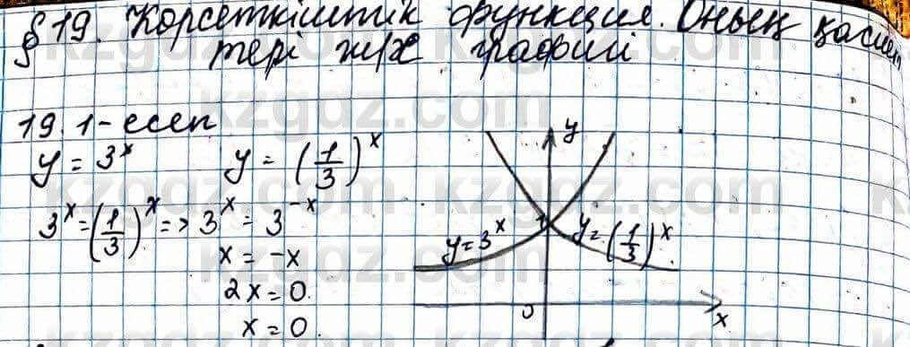 Алгебра Абылкасымова 11 ЕМН класс 2020 Упражнение 19.11