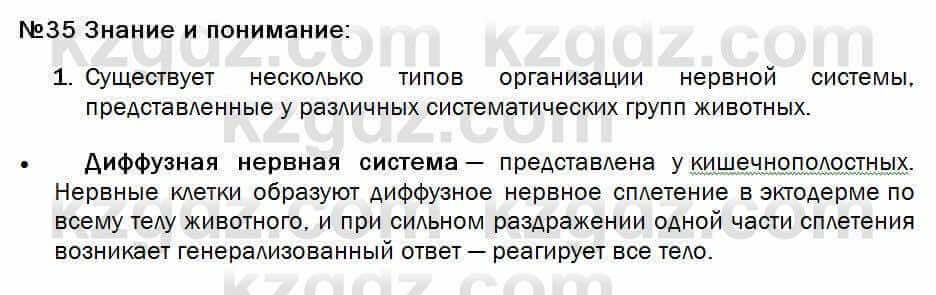 Биология Соловьева 7 класс 2017 Знание и понимание 35.11