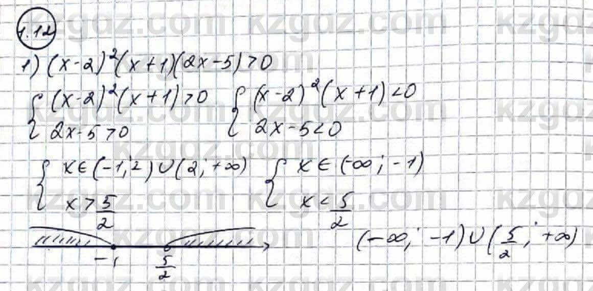 Алгебра Абылкасымова 9 класс 2019 Упражнение 1.121